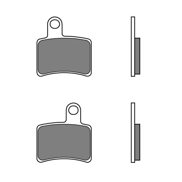 Plaquettes de frein moto Brembo Brembo 07GR24CC carbone c�ramique