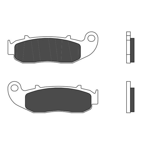 Plaquettes de frein moto Brembo Brembo 07GR79CC carbone cramique