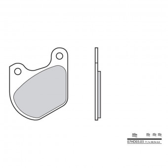 Plaquettes de frein moto Brembo Brembo 07HD0303 organique Plaquettes de frein moto Brembo Brembo 07HD0303 organique