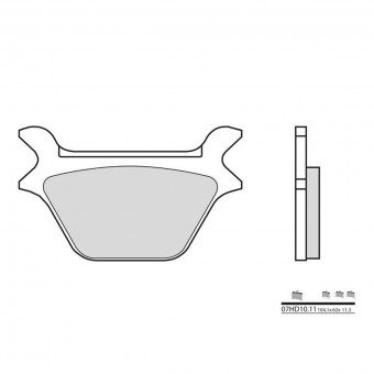 Plaquettes de frein moto Brembo Brembo 07HD1011 organique Plaquettes de frein moto Brembo Brembo 07HD1011 organique