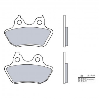 Plaquettes de frein moto Brembo Brembo 07HD18SP métal fritté Plaquettes de frein moto Brembo Brembo 07HD18SP métal fritté