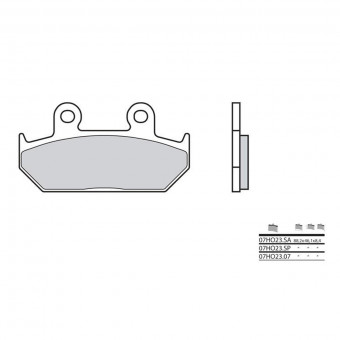 Plaquettes de frein moto Brembo Brembo 07HO23SA métal fritté Plaquettes de frein moto Brembo Brembo 07HO23SA métal fritté
