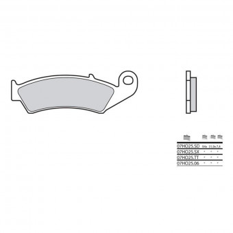 Plaquettes de frein moto Brembo Brembo 07HO25SD métal fritté Plaquettes de frein moto Brembo Brembo 07HO25SD métal fritté