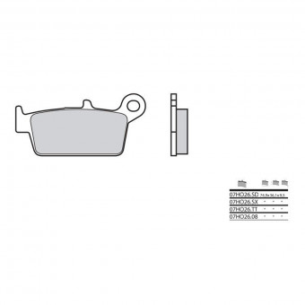 Plaquettes de frein moto Brembo Brembo 07HO26SD métal fritté Plaquettes de frein moto Brembo Brembo 07HO26SD métal fritté