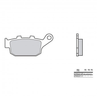 Plaquettes de frein moto Brembo Brembo 07HO27SP métal fritté Plaquettes de frein moto Brembo Brembo 07HO27SP métal fritté