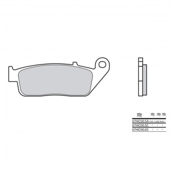 Plaquettes de frein moto Brembo Brembo 07HO30SA métal fritté Plaquettes de frein moto Brembo Brembo 07HO30SA métal fritté
