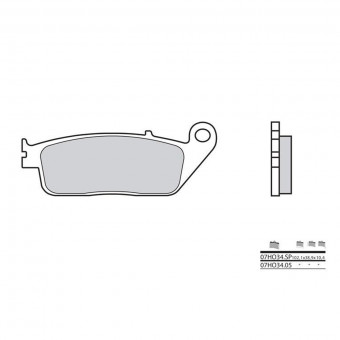 Plaquettes de frein moto Brembo Brembo 07HO34SP métal fritté Plaquettes de frein moto Brembo Brembo 07HO34SP métal fritté