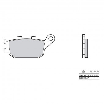 Plaquettes de frein moto Brembo Brembo 07HO36SP métal fritté Plaquettes de frein moto Brembo Brembo 07HO36SP métal fritté