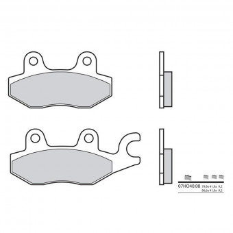 Plaquettes de frein moto Brembo Brembo 07HO4008 organique Plaquettes de frein moto Brembo Brembo 07HO4008 organique
