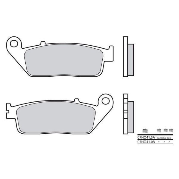 Plaquettes de frein moto Brembo Brembo 07HO4108 organique Plaquettes de frein moto Brembo Brembo 07HO4108 organique