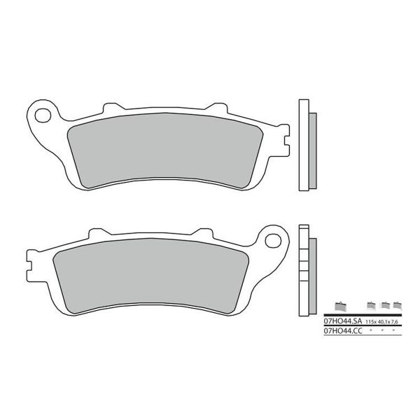 Plaquettes de frein moto Brembo Brembo 07HO44SA mtal fritt