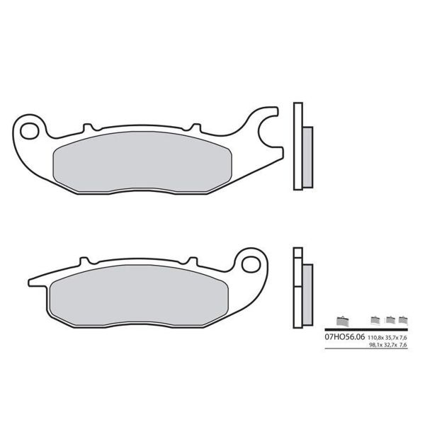 Plaquettes de frein moto Brembo Brembo 07HO5606 organique