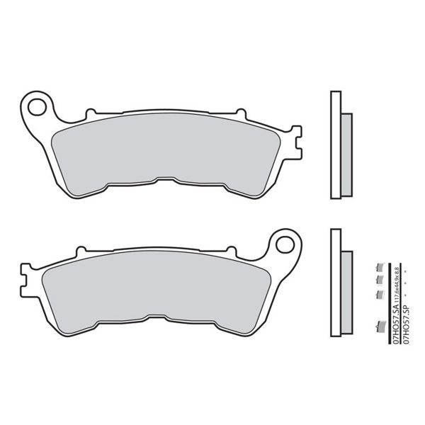 Plaquettes de frein moto Brembo Brembo 07HO57LA métal fritté Plaquettes de frein moto Brembo Brembo 07HO57LA métal fritté