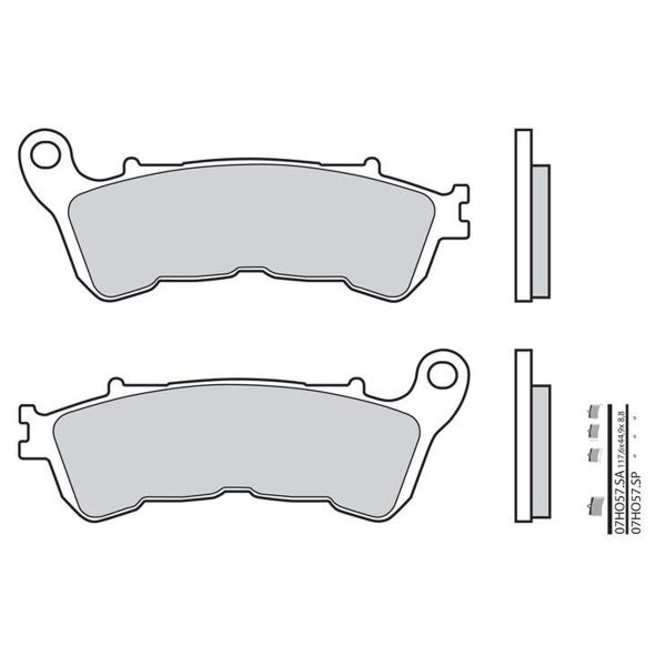 Plaquettes de frein moto Brembo Brembo 07HO57SP mtal fritt