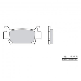 Plaquettes de frein moto Brembo Brembo 07HO58SD métal fritté Plaquettes de frein moto Brembo Brembo 07HO58SD métal fritté