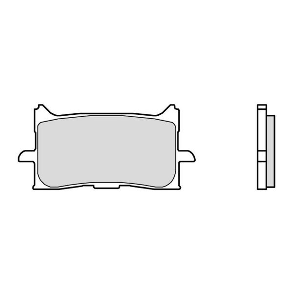 Plaquettes de frein moto Brembo Brembo 07HO62LA mtal fritt