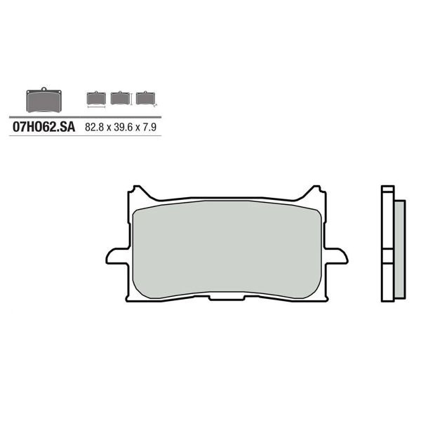Plaquettes de frein moto Brembo Brembo 07HO62SA mtal fritt