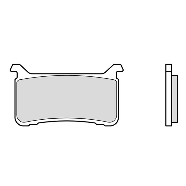 Plaquettes de frein moto Brembo Brembo 07HO63RC racing carbone