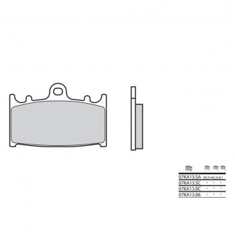 Plaquettes de frein moto Brembo Brembo 07KA1306 organique Plaquettes de frein moto Brembo Brembo 07KA1306 organique