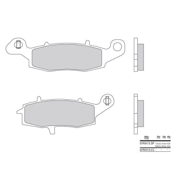Plaquettes de frein moto Brembo Brembo 07KA15SP mtal fritt