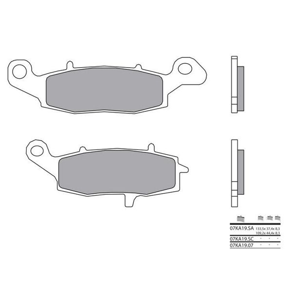 Plaquettes de frein moto Brembo Brembo 07KA19SC m�tal fritt�