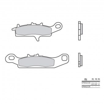 Plaquettes de frein moto Brembo Brembo 07KA25SD métal fritté Plaquettes de frein moto Brembo Brembo 07KA25SD métal fritté