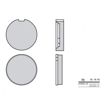 Plaquettes de frein moto Brembo Brembo 07KS0124 organique Plaquettes de frein moto Brembo Brembo 07KS0124 organique