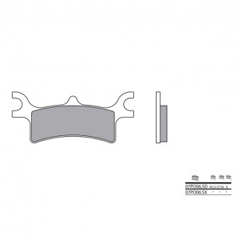 Plaquettes de frein moto Brembo Brembo 07PO06SX mtal fritt
