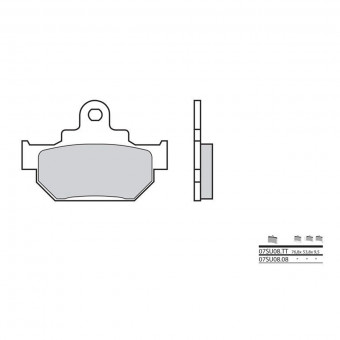 Plaquettes de frein moto Brembo Brembo 07SU0808 organique Plaquettes de frein moto Brembo Brembo 07SU0808 organique