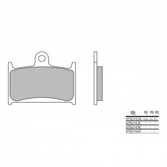 Plaquettes de frein moto Brembo Brembo 07SU14RC racing carbone Plaquettes de frein moto Brembo Brembo 07SU14RC racing carbone
