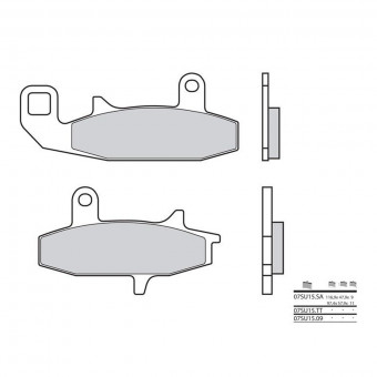 Plaquettes de frein moto Brembo Brembo 07SU1509 organique Plaquettes de frein moto Brembo Brembo 07SU1509 organique