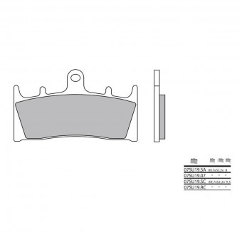 Plaquettes de frein moto Brembo Brembo 07SU1907 organique Plaquettes de frein moto Brembo Brembo 07SU1907 organique
