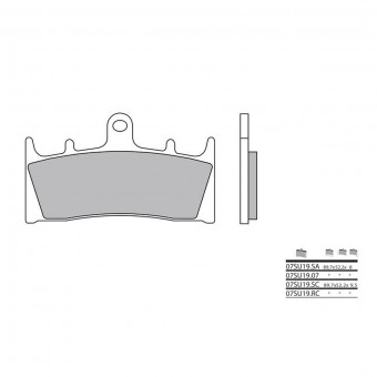 Plaquettes de frein moto Brembo Brembo 07SU19SA métal fritté Plaquettes de frein moto Brembo Brembo 07SU19SA métal fritté