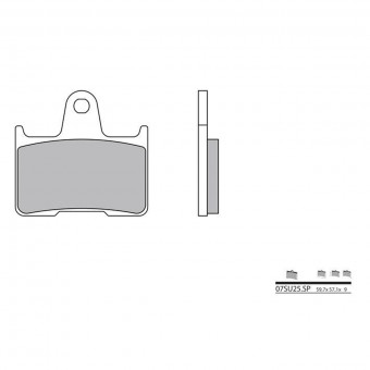Plaquettes de frein moto Brembo Brembo 07SU25SP métal fritté Plaquettes de frein moto Brembo Brembo 07SU25SP métal fritté
