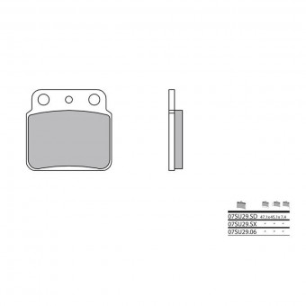 Plaquettes de frein moto Brembo Brembo 07SU29SD métal fritté Plaquettes de frein moto Brembo Brembo 07SU29SD métal fritté