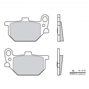 Plaquettes de frein moto Brembo Brembo 07YA0713 organique Plaquettes de frein moto Brembo Brembo 07YA0713 organique