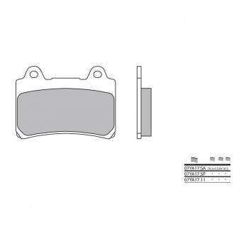 Plaquettes de frein moto Brembo Brembo 07YA17SA métal fritté Plaquettes de frein moto Brembo Brembo 07YA17SA métal fritté