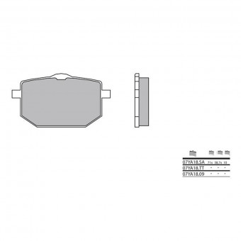 Plaquettes de frein moto Brembo Brembo 07YA18SA métal fritté Plaquettes de frein moto Brembo Brembo 07YA18SA métal fritté
