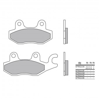 Plaquettes de frein moto Brembo Brembo 07YA22SA métal fritté Plaquettes de frein moto Brembo Brembo 07YA22SA métal fritté