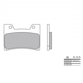 Plaquettes de frein moto Brembo Brembo 07YA2409 organique