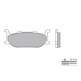 Plaquettes de frein moto Brembo Brembo 07YA27SA métal fritté Plaquettes de frein moto Brembo Brembo 07YA27SA métal fritté