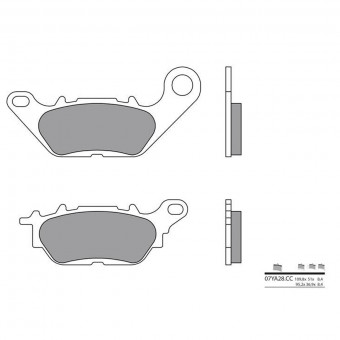 Plaquettes de frein moto Brembo Brembo 07YA28CC carbone céramique Plaquettes de frein moto Brembo Brembo 07YA28CC carbone céramique