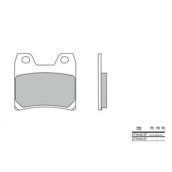 Plaquettes de frein moto Brembo Brembo 07YA40SP mtal fritt