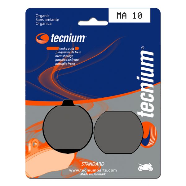 Plaquettes de frein moto Tecnium Tecnium MA10 organique Plaquettes de frein moto Tecnium Tecnium MA10 organique