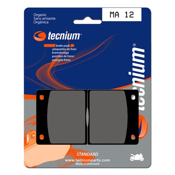Plaquettes de frein moto Tecnium Tecnium MA12 organique Plaquettes de frein moto Tecnium Tecnium MA12 organique