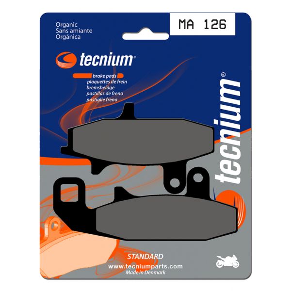 Plaquettes de frein moto Tecnium Tecnium MA126 organique