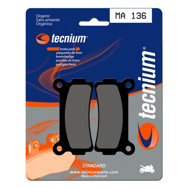 Plaquettes de frein moto Tecnium Tecnium MA136 organique