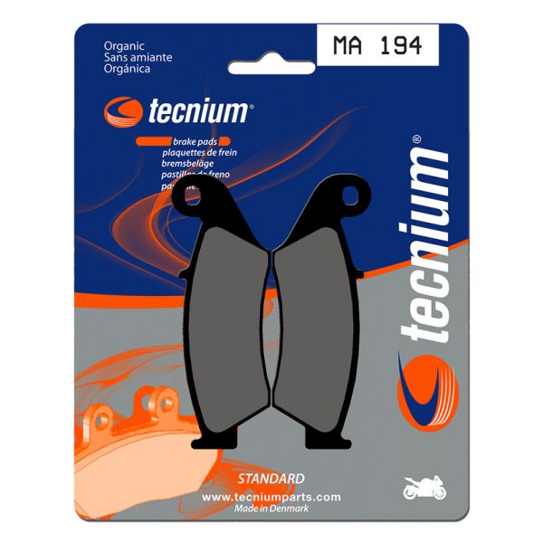 Plaquettes de frein moto Tecnium Tecnium MA194 organique