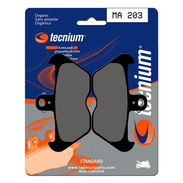 Plaquettes de frein moto Tecnium Tecnium MA203 organique