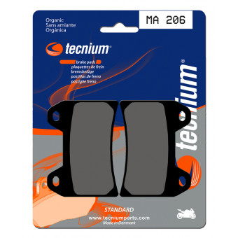 Plaquettes de frein moto Tecnium Tecnium MA206 organique